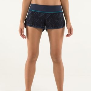 Lululemon Speed Shorts 4-way Baroque Inkwell